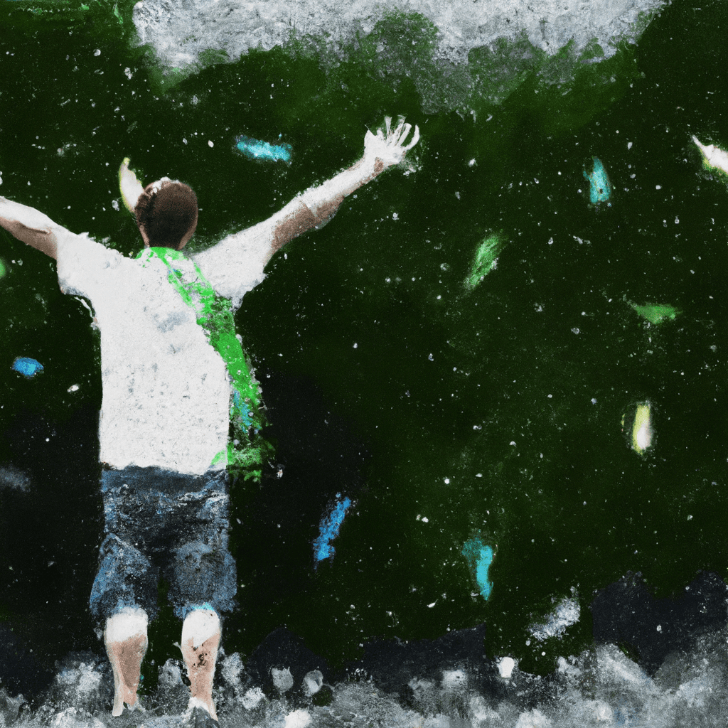 person celebrating