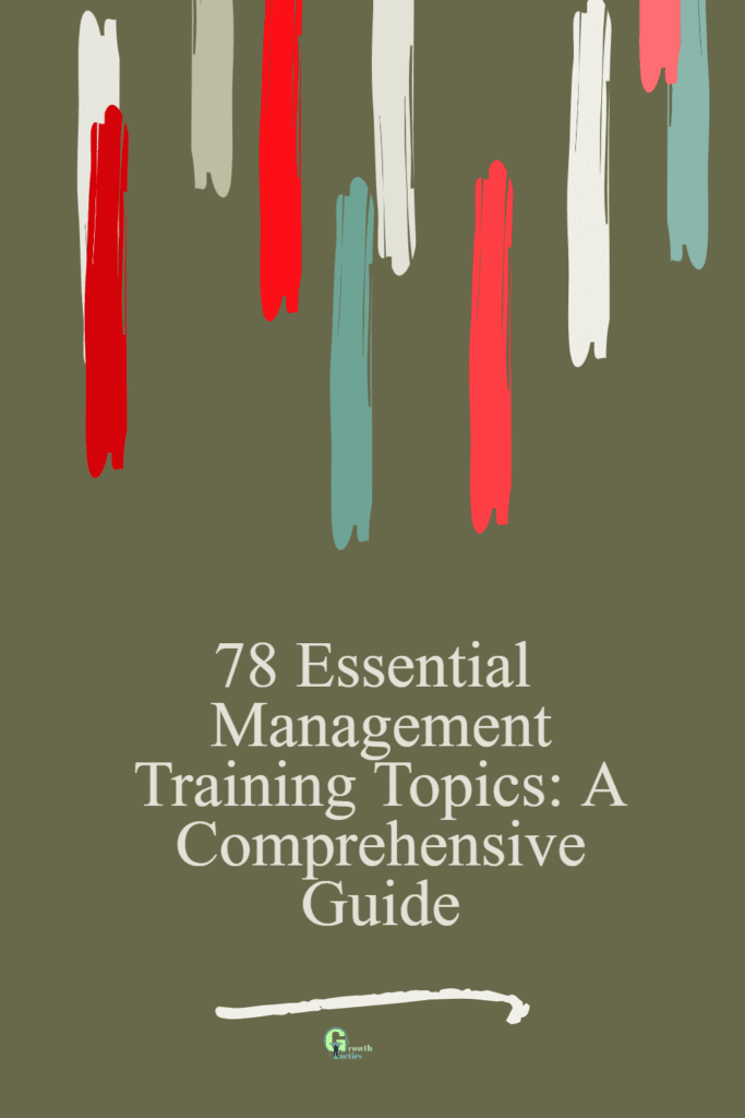 management training topics pin