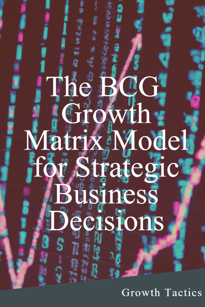 BCG growth matrix pin