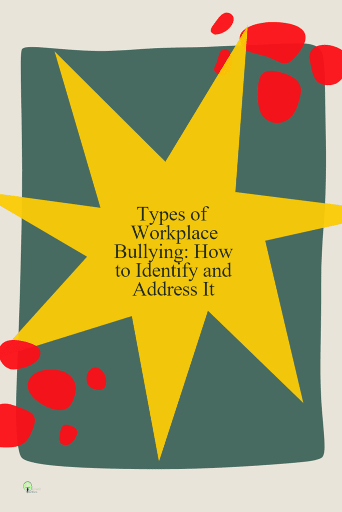 types of workplace bullying pin