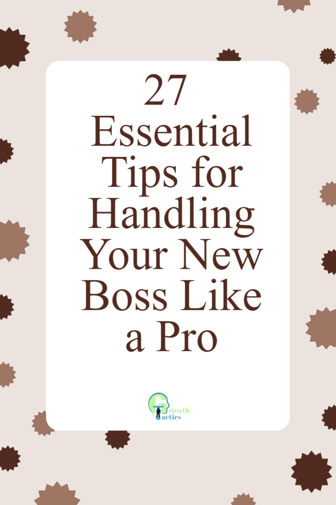 how to deal with a new boss pin
