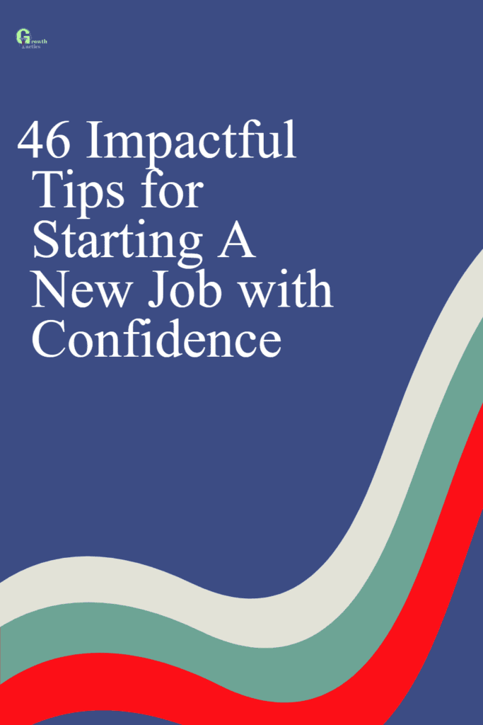 tips for starting a new job pin