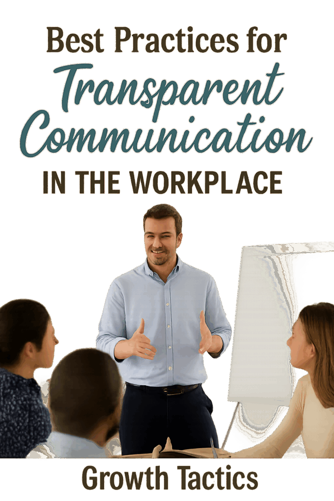 best practices for transparent communication in the workplace pin
