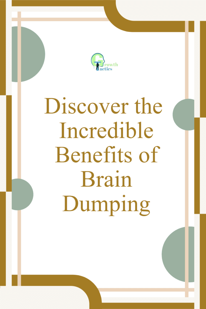 brain dumping pin