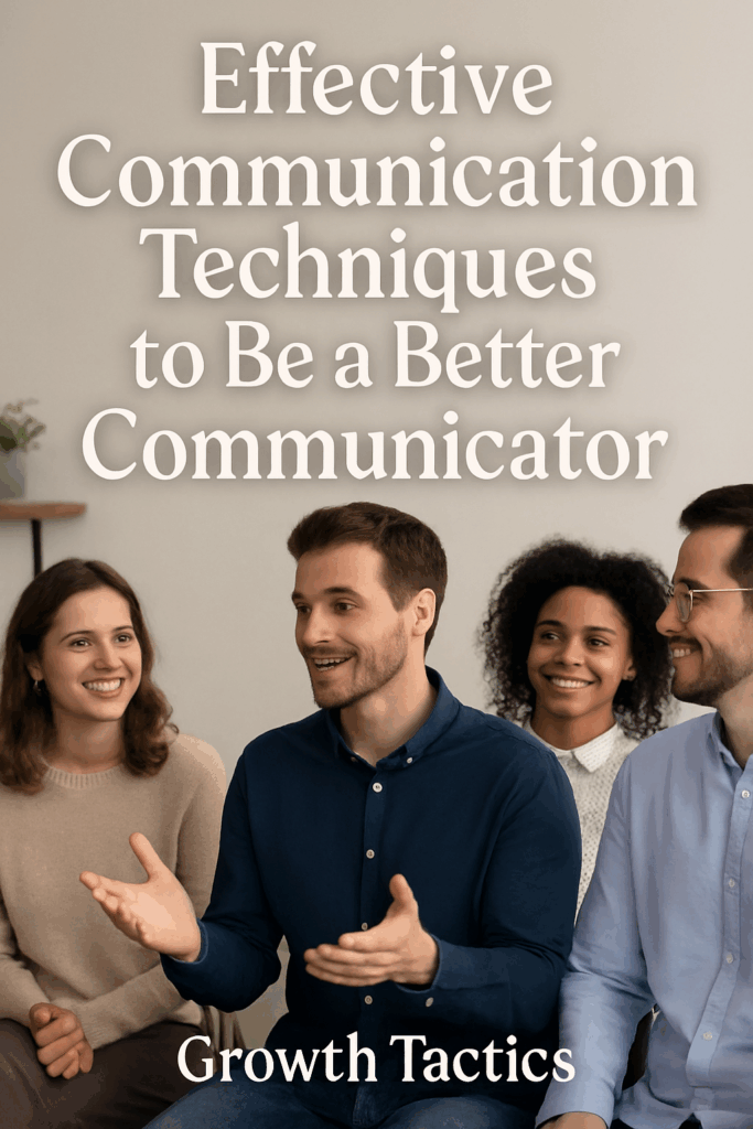 Effective Communication Techniques to Be a Better Communicator Pinterest Image
