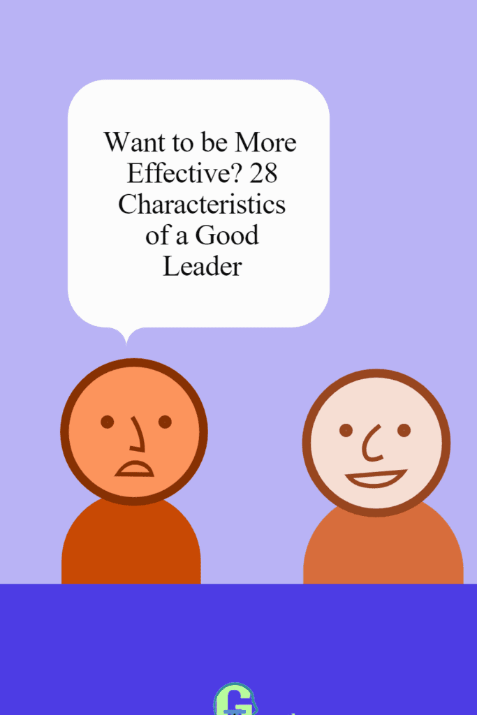 characteristics of a good leader pin