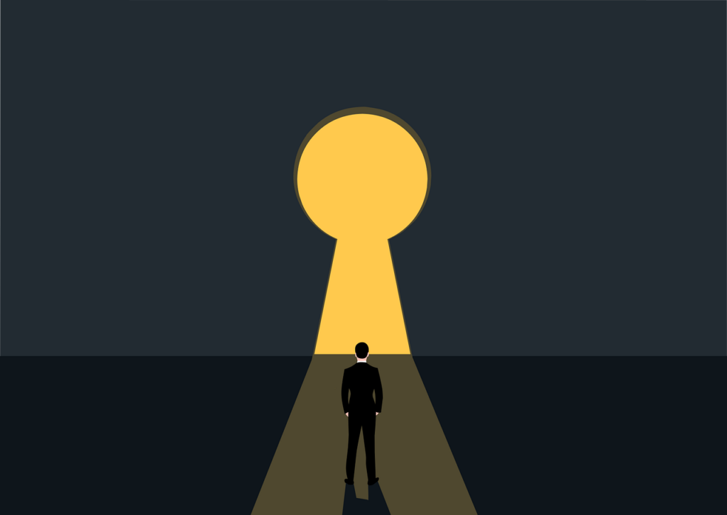 career path, keyhole, business