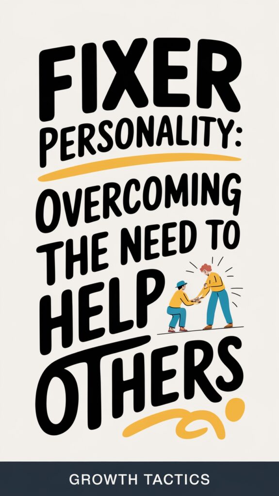Fixer Personality: Overcoming the Need to Help Others pin
