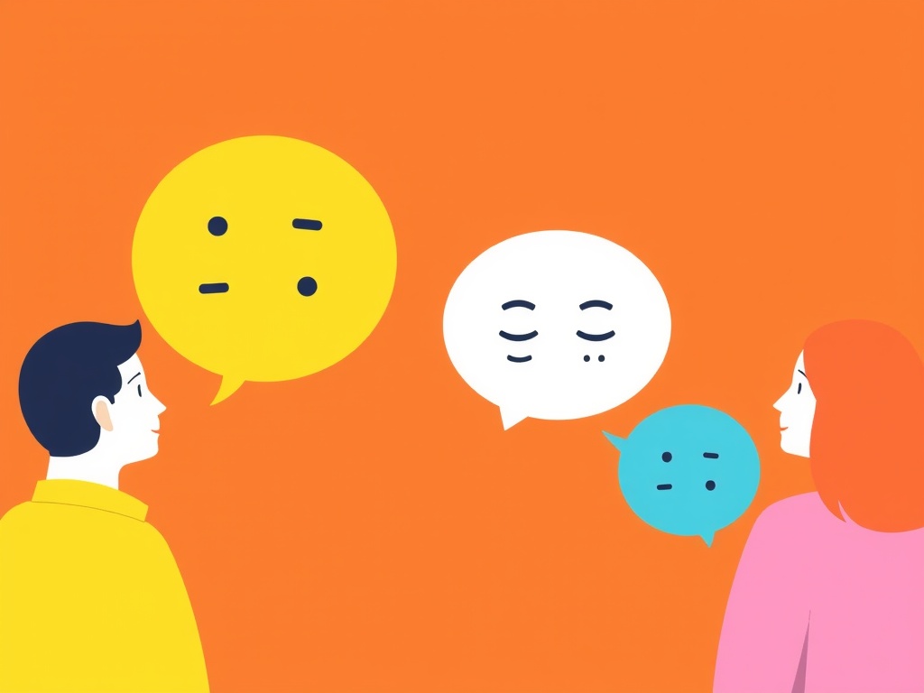 Two people having a feedback session