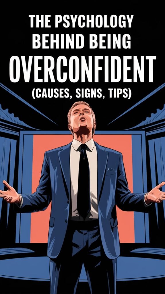 The Psychology Behind Being Overconfident (Causes, Signs, Tips) Pin