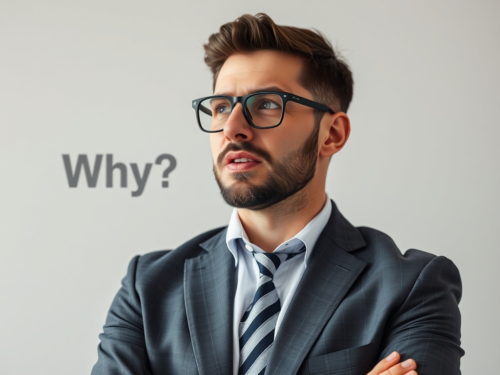 a business person saying why