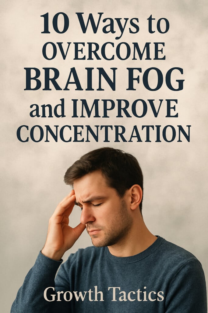 10 ways to overcome brain fog pin